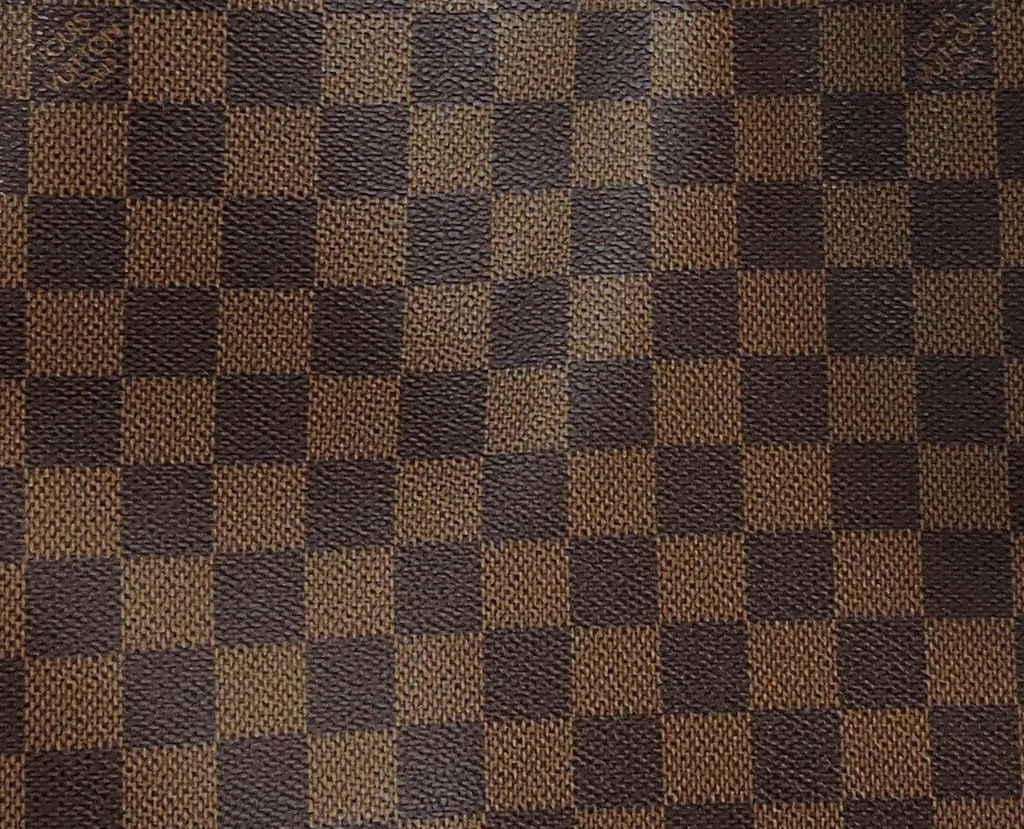 Louis Vuitton Brown, Pattern Print Damier Ebene Twice
